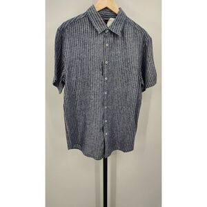 Quince Blue Striped Men's Shirt